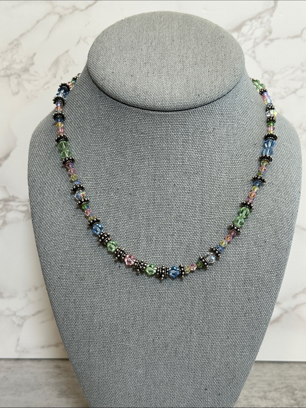 Multicolor Crystal Bead Necklace - Women's Jewelry